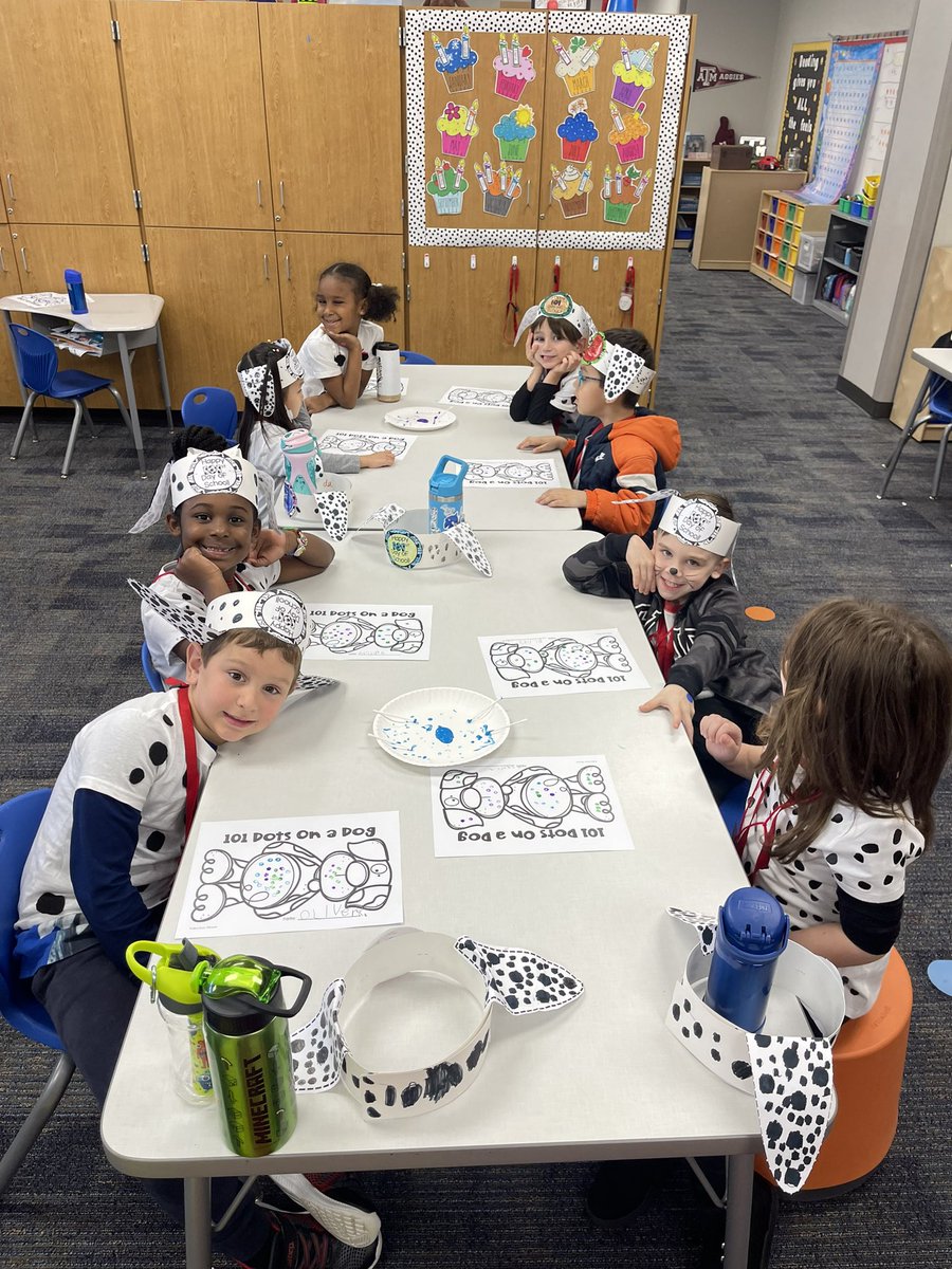 kinderwithmrsa's tweet photo. Last week we celebrated the 101st day of school. Our little Dalmatians had so much fun! #loweryproud #cfisdspirit https://t.co/mcgzLBpZVH