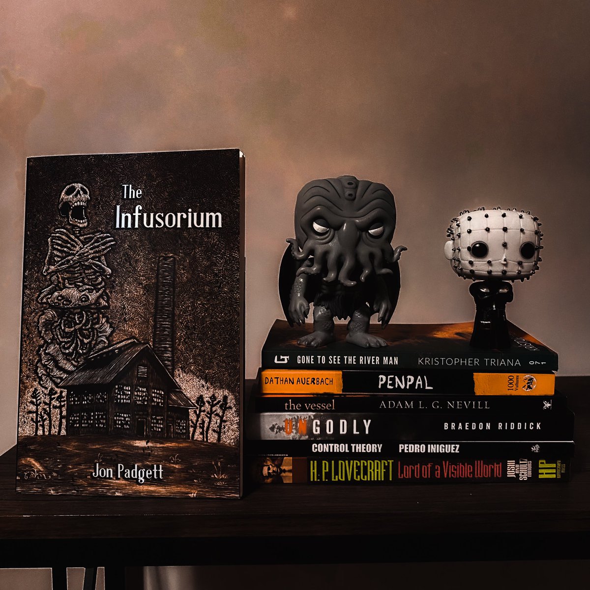 CFPage_Author's tweet photo. #TBR—have you guys read any of these? And which other books should I add to my next TBR pile? #BookRecommendations
#JonPadgett #DathanAuerbach @AdamLGNevill #BraedonRiddick @Pedro__Iniguez #hplovecraft https://t.co/ld8XbyG7l7