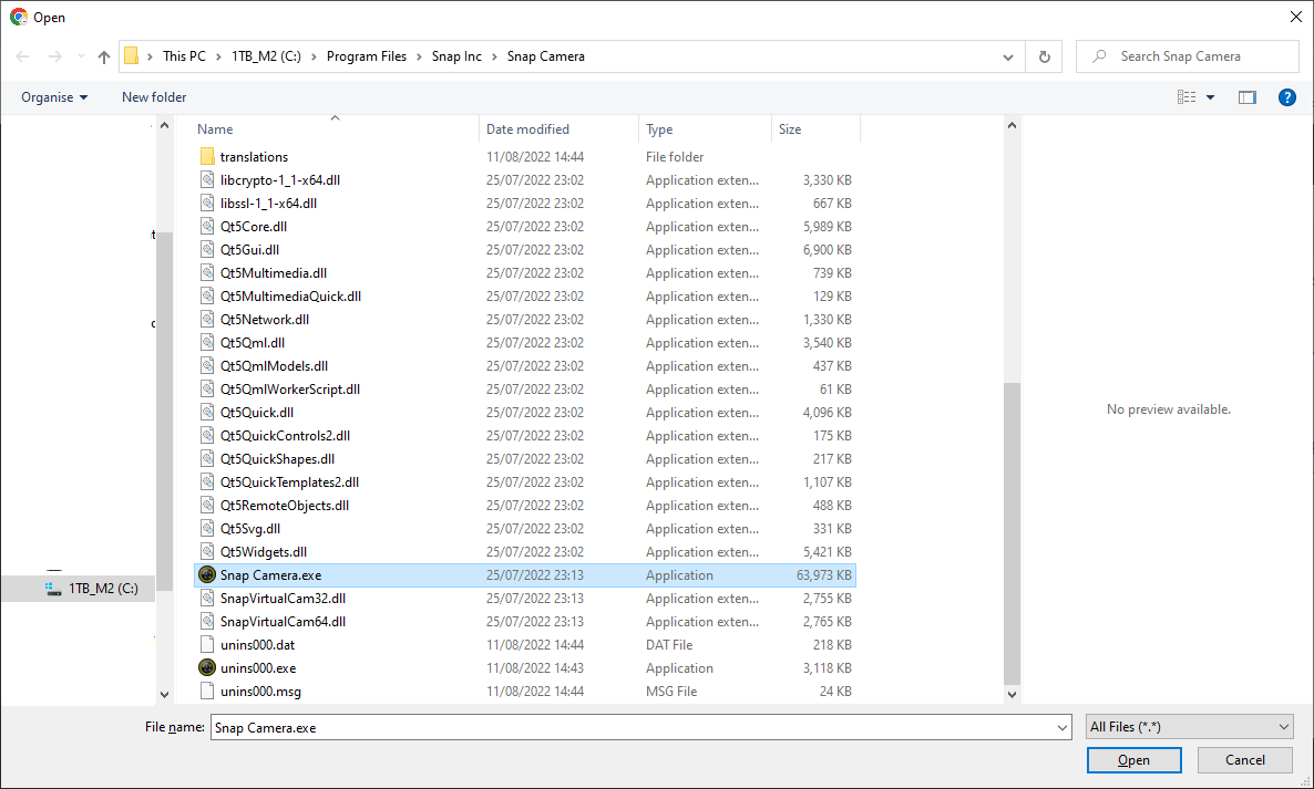 FezzWheel's tweet photo. @Jaku C:\Program Files\Snap Inc\Snap Camera\Snap Camera.exe https://t.co/oLGNcBZxo6