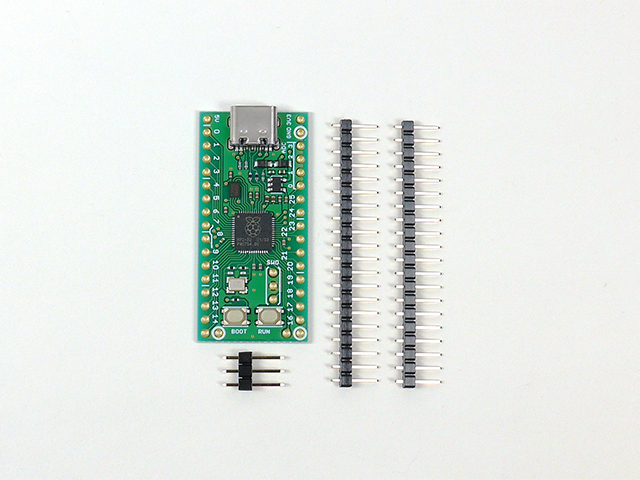 wakwak_akizuki's tweet image. RP2040マイコンボードキット
#秋月電子 akizukidenshi.com/catalog/g/gK-1…
Raspberry Pi FoundationのRP2040を搭載したマイコンボードです。30ピン全てのI/Oが引き出されています。フラッ