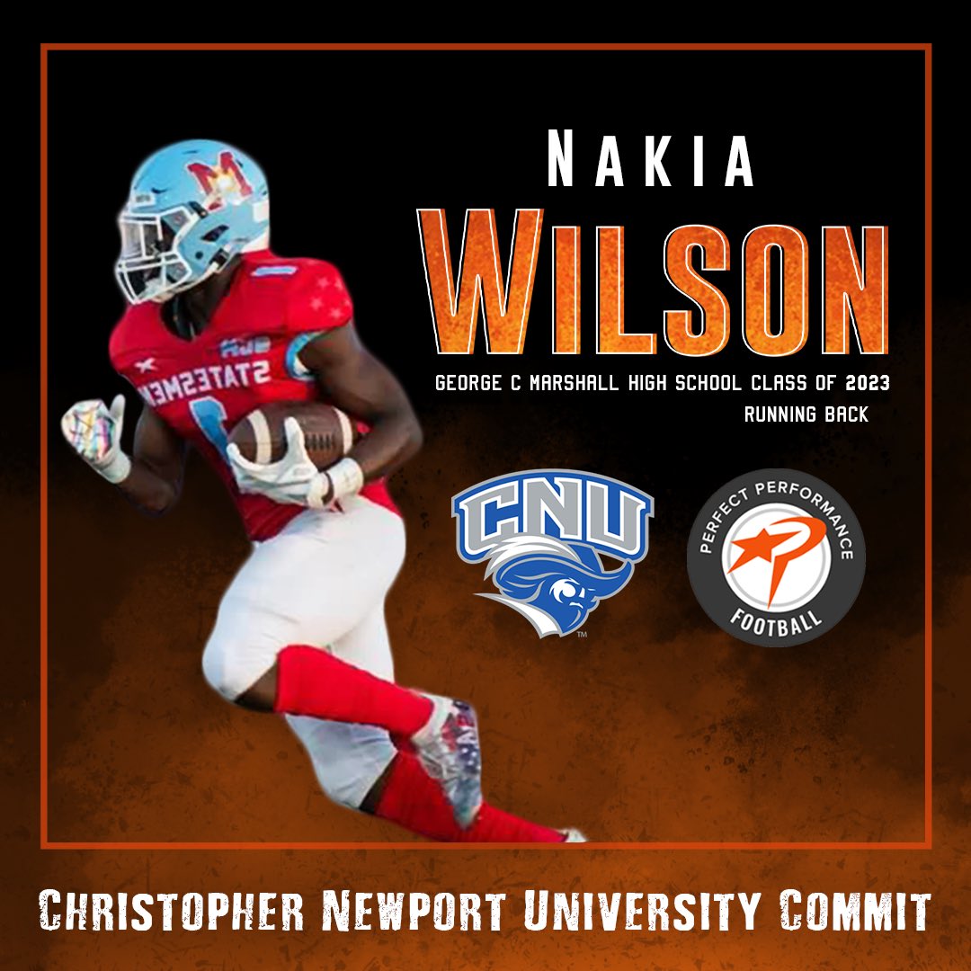 Congratulations to @nakiaawilson on  his commitment to play college football at CNU next year! 

#PrepareToPerform #PerfectPerformance7v7 #pp7v7