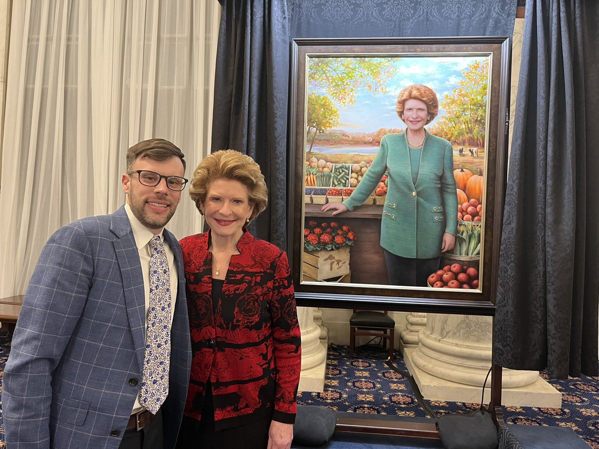 Ted Stiger (@stigertr) on Twitter photo So grateful and happy to be at my former boss’s <a href="/SenStabenow/">Sen. Debbie Stabenow</a> portrait unveiling as Chairwoman of the <a href="/SenateAgDems/">Senate Ag, Nutrition, & Forestry Committee Dems</a> committee. Her leadership for rural people and places will be sorely missed. Look forward to working with her and colleagues to ensure the 2023 Farm Bill is passed So grateful and happy to be at my former boss’s <a href="/SenStabenow/">Sen. Debbie Stabenow</a> portrait unveiling as Chairwoman of the <a href="/SenateAgDems/">Senate Ag, Nutrition, & Forestry Committee Dems</a> committee. Her leadership for rural people and places will be sorely missed. Look forward to working with her and colleagues to ensure the 2023 Farm Bill is passed
