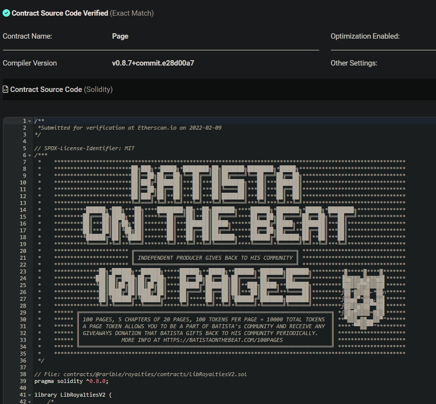 BatistaTheCuban's tweet photo. The intention for the @100PagesNFT collection has been the same since I published the contract (my first ever #solidity code) to the @ethereum network.

Independent producer gives back to his community.

So far we have:

30/100 OG holders 💎
51/2000 mints 📃
3/??? NKORS drops 👽 https://t.co/wL5McwGU4v