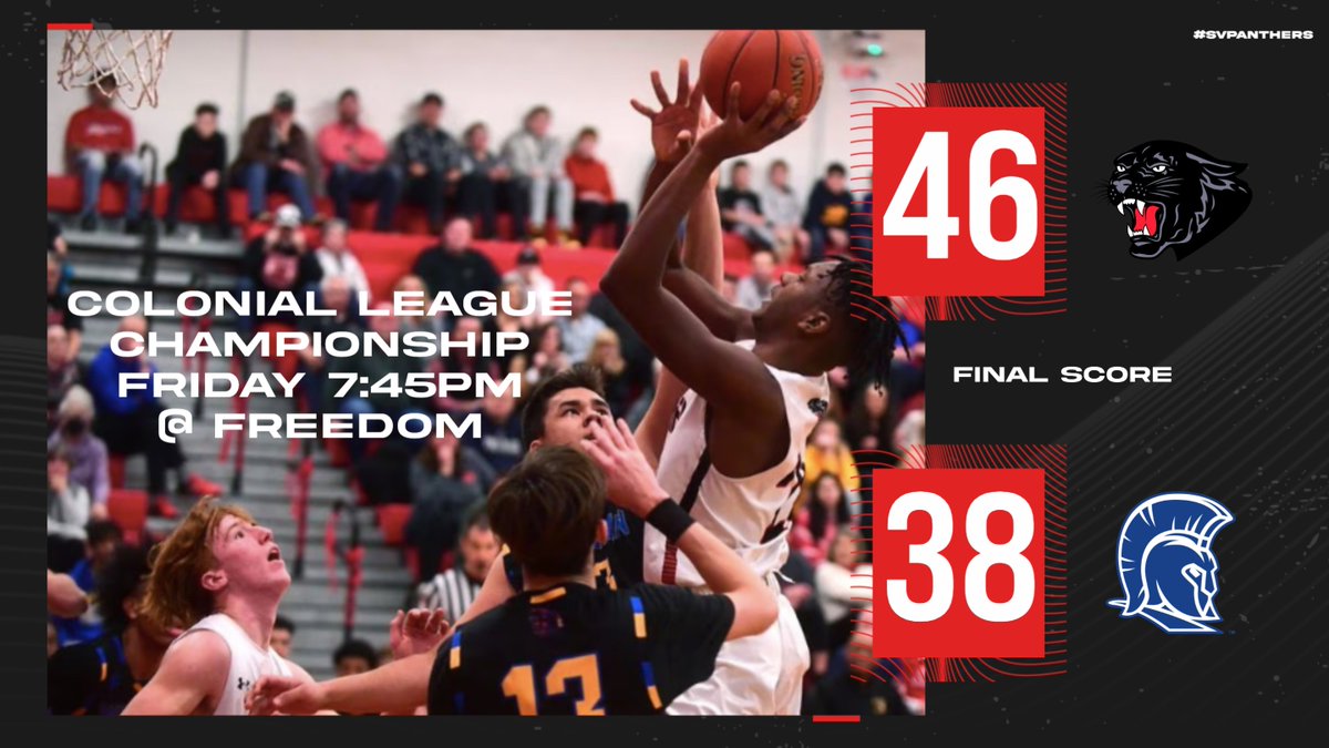 The Panthers are heading to the Colonial League Championship for the first time in 12 years!  Final score:  Saucon Valley 46 - Southern Lehigh 38 #SVPanthers