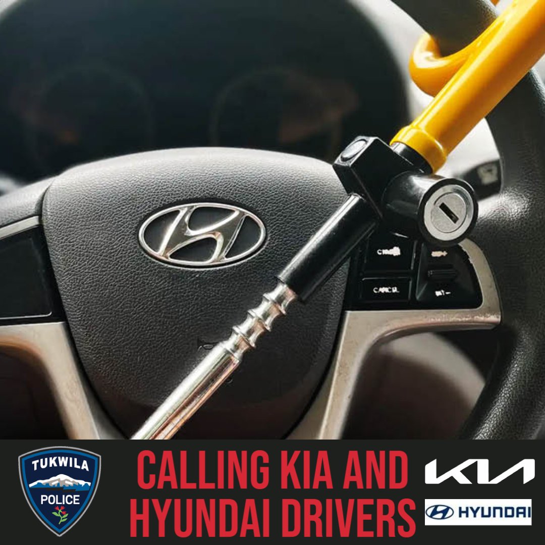 Free steering wheel locks available for some Hyundai, Kia owners - Puget  Sound Auto Theft Task Force