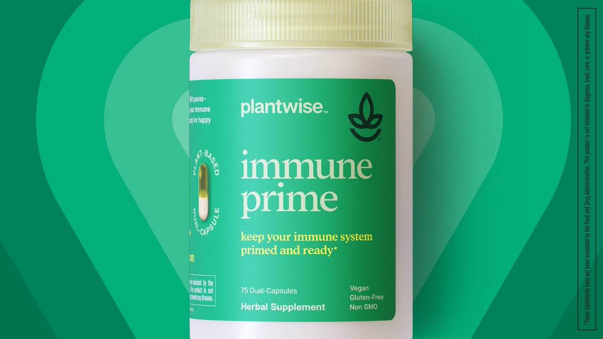 getplantwise's tweet photo. Support your natural defenses. Plantwise Immune Prime was designed proactively support your #immunesystem to keep it primed + ready to go. #hemp #cannabinoids #mushrooms #adaptogens #vitaminC #biohacker #adventure #plantbased #getplantwise #changeyourvibe https://t.co/EFcMayq7BM https://t.co/b4LIlDlM66