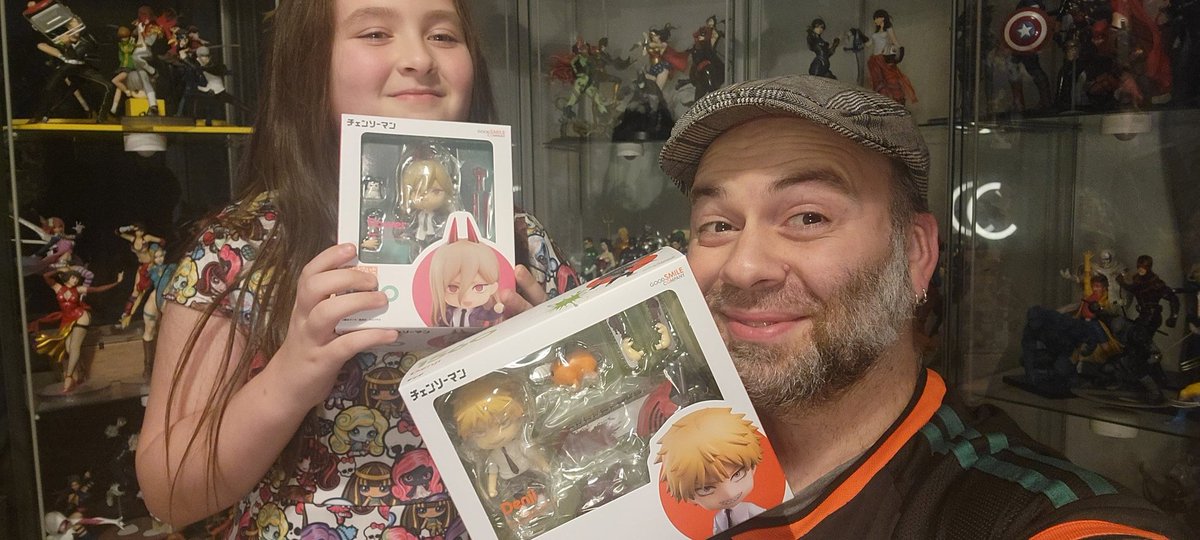 NerdsNeverSleep's tweet photo. Excited for my first Nendoroids! Thanks to @crunchyrollstore for the fast delivery! 
Do you all wanna see Power and Denji get unboxed??

#crunchyroll #crunchyrollstore #anime #manga #goodsmile #Nendoroid #chainsawman #denji #Power #Pochita https://t.co/Ob2h6EF4MW