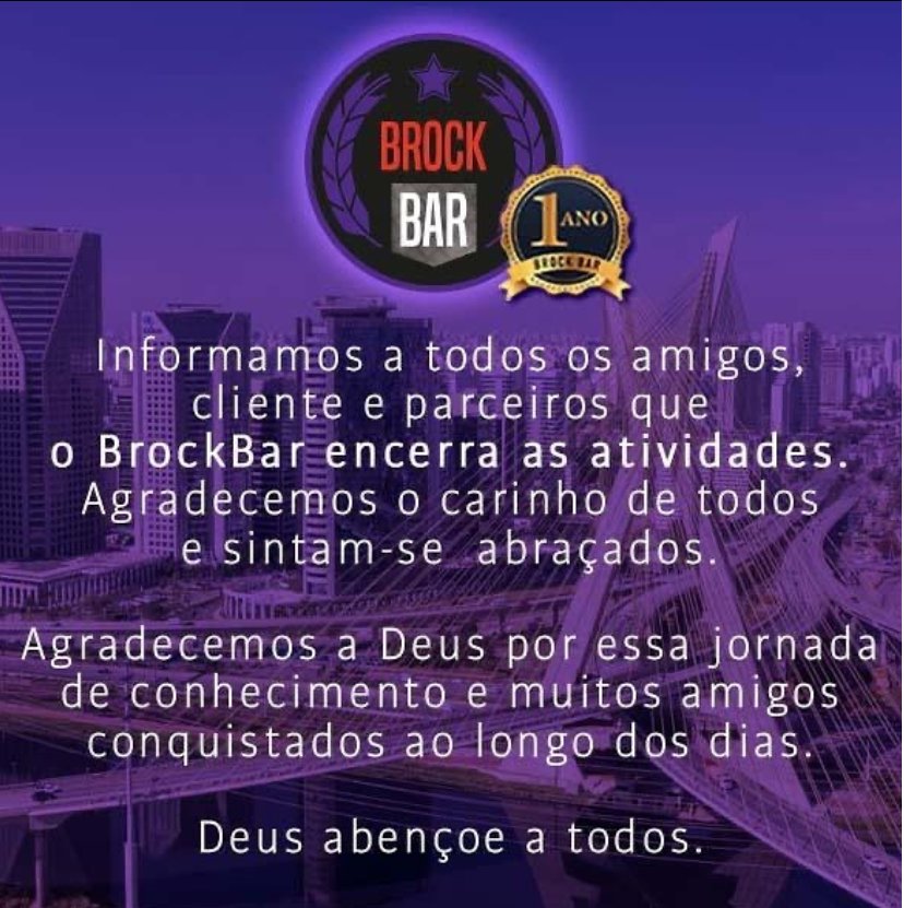 pulenao's tweet photo. O Brock Bar, que abrigava o #BarFight, tradicional mensal de jogos de luta da capital paulista, acaba de anunciar que vai fechar as portas.
Estamos em contato com a equipe @fgcsaopaulo para detalhes.
Estamos atualizando todos os detalhes possíveis aqui:
https://t.co/k2hd8KYmad https://t.co/XCs6sVtmg7