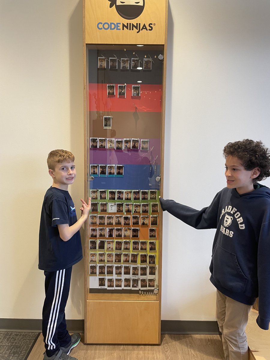 CodeNinjasCLT's tweet photo. It took us a lot of tries to get an "excited" smile! π
#Congrats to Gabriel and Greyson, both 9 years old, for achieving their #GreenBelt status!
They are now working in Advanced #JavaScript, equivalent of 12 grade level work! π€©
#NextGenLeaders #Amazing #CodeNinjasConcord https://t.co/FyUdPxfhHD