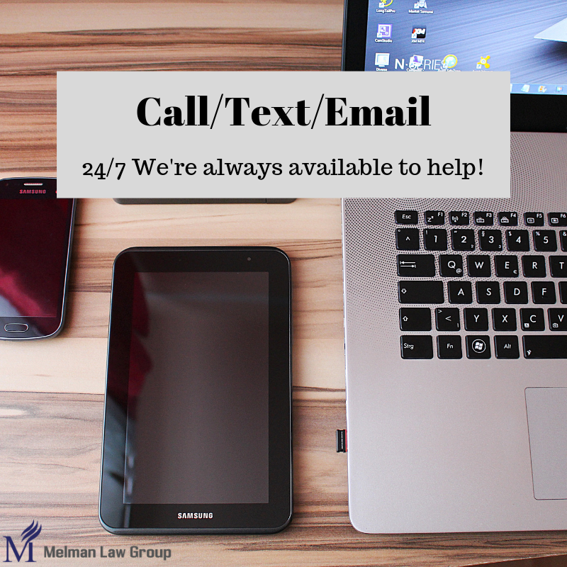 melmanlawgroup's tweet photo. Whichever form of contact, we will always get back to you quickly! #Callus #Melmanlawgroup https://t.co/9ZnLz17uFs
