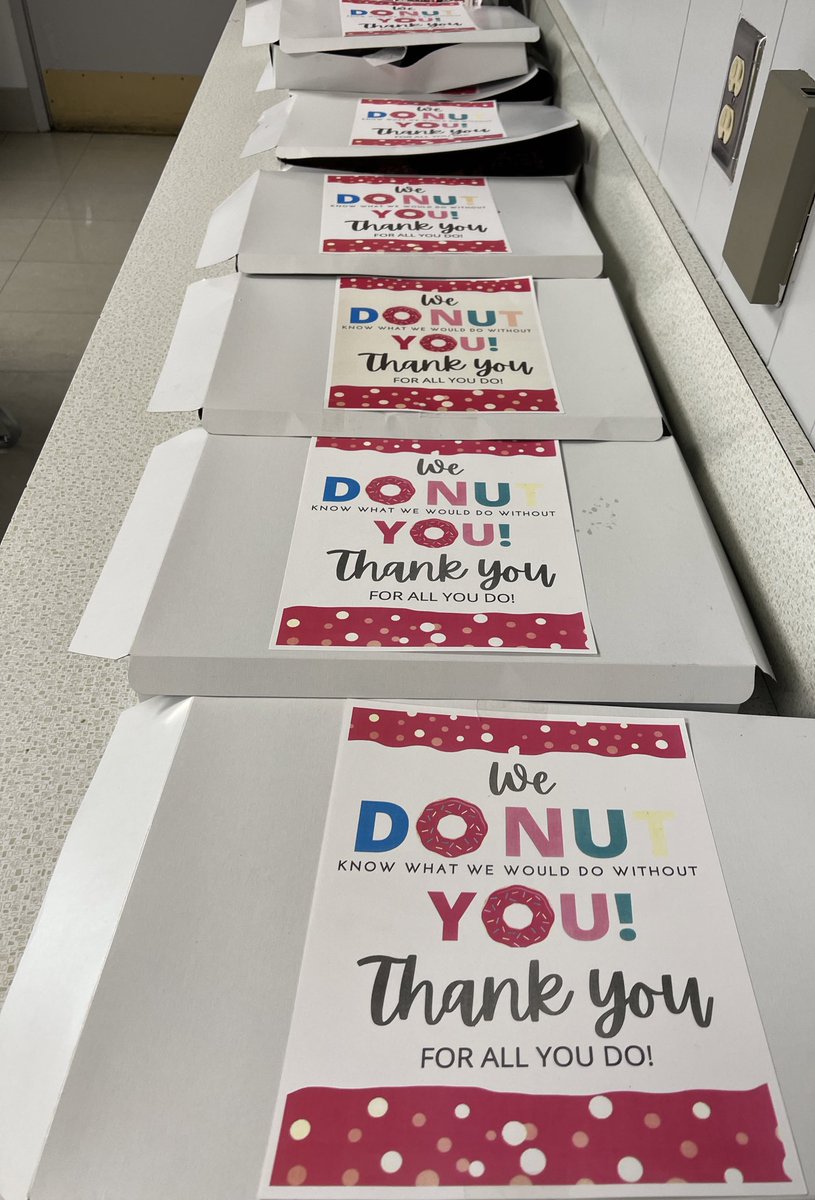 Kindness Week - We DONUT 🍩 know what we would do without YOU #MTVeagles. 

Thank you for all you do! 
#TeamBCSD! 🦅💙💛