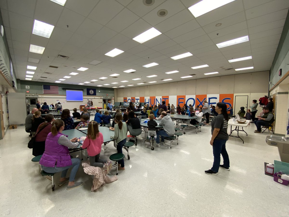 Steam night at Fort Hunt!  Thank you teachers and PTA!