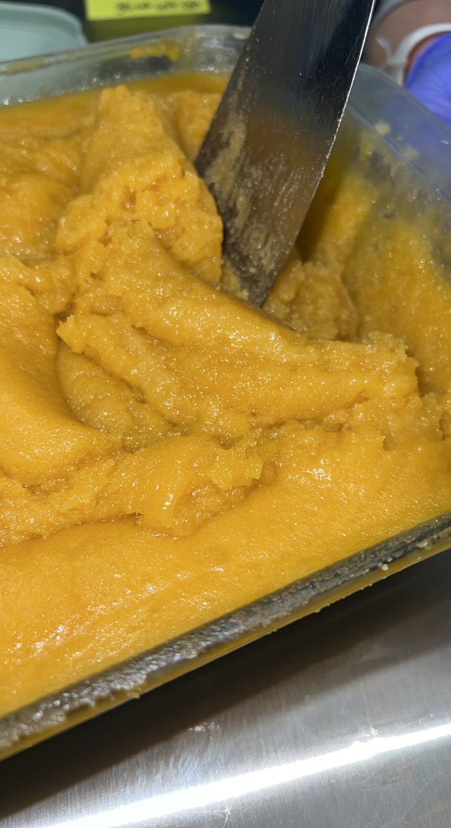 BowHouseMi's tweet photo. Our in house Caked up Candy 3 and Platinum Lemon Cherry Gelato made into a beautiful cured resin batter 🍯 
87% total thc, 93% total cannabinoids. 

#CannabisCommunity #bho #WAXWEDNESDAY #lowtempdabs #terps #nocrc #exoticflower 
#weedmob #growyourown #liveresin #hash #thc #CBD https://t.co/qTjOC5ZYcF