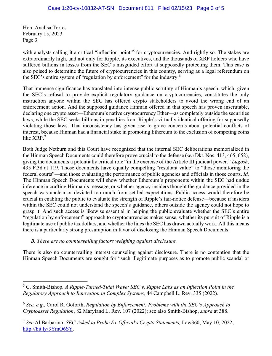 FilanLaw's tweet photo. #XRPCommunity #SECGov v. #Ripple #XRP I’m hearing some people are having difficulty reading, on mobile devices, the Roslyn Layton Motion to Intervene.  Here are image files of the motion. https://t.co/3EOXiZaaFz