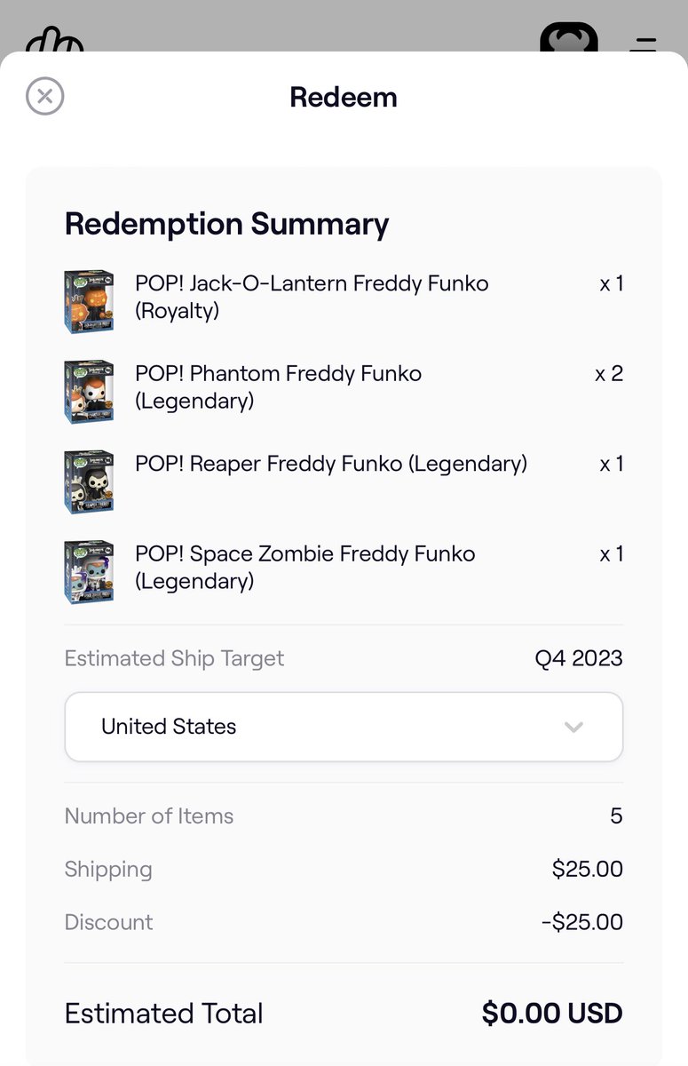 BBuffalow's tweet image. Excited for these HWS2 redeemables! 🤩🥳
Might still need to pickup that Krampus redemption token, but I’m stoked for the Reaper &amp;amp; Space Zombie Freddys 💀🧟‍♂️

#Funko #FunkoFamily #FunkoPopDigital @Dropppio @OriginalFunko @Cawl_uv_th_void