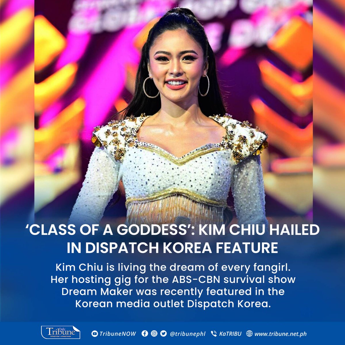 Daily Tribune on Twitter "The Kapamilya actress expressed her joy over the article that