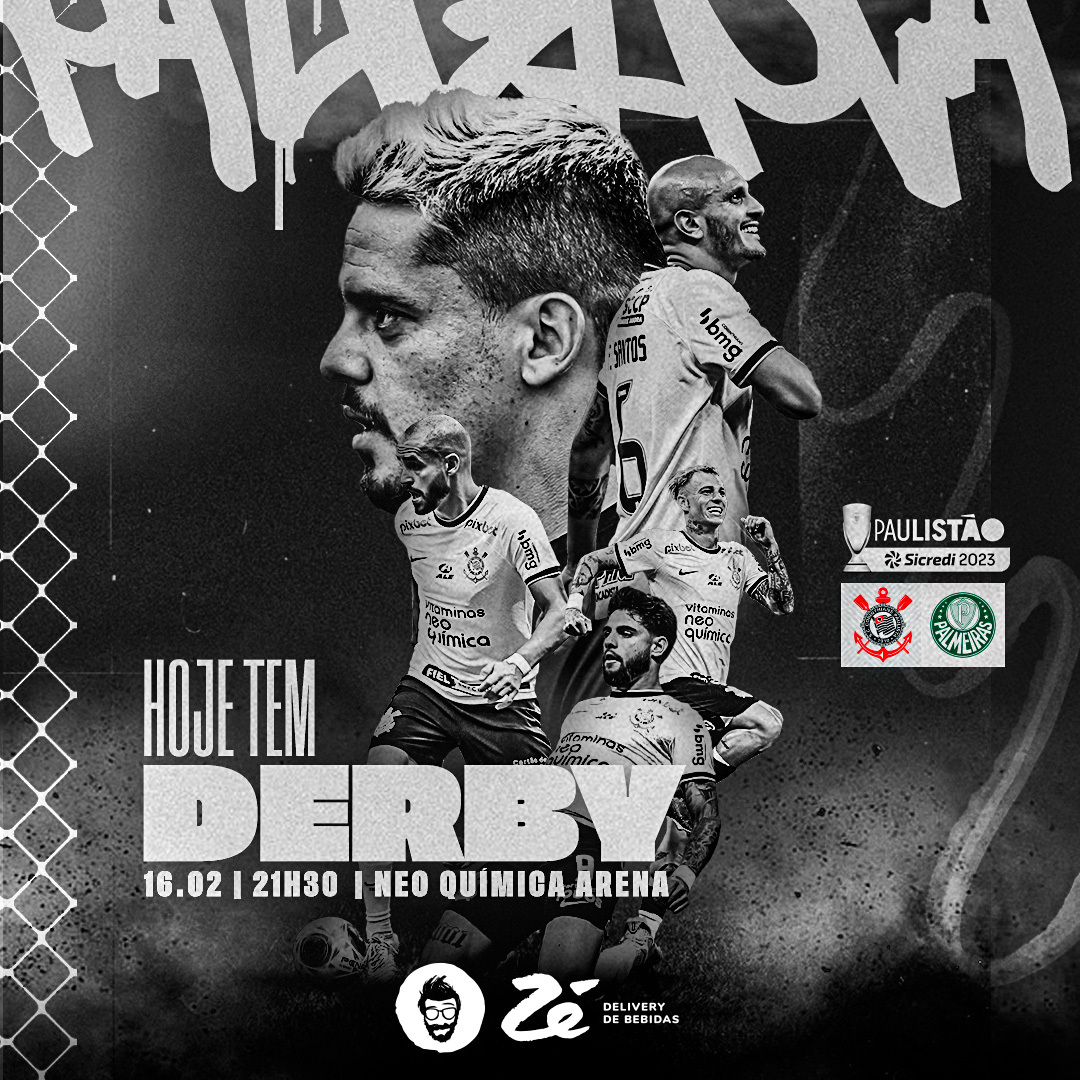 HOJE É DIA DE DERBY, HOJE É DIA DE CORINTHIANS! ⚽🔥

🎶 É SANGUE NO OLHO... 🎶

⚽ Corinthians x Palmeiras
🏆 @paulistao (9ª rodada)
⏰ 21h30 (horário de Brasília)
🏟 Neo Química Arena
📺 HBO Max e TNT

#SCCPxPAL
#DiaDeCorinthians
#VaiCorinthians