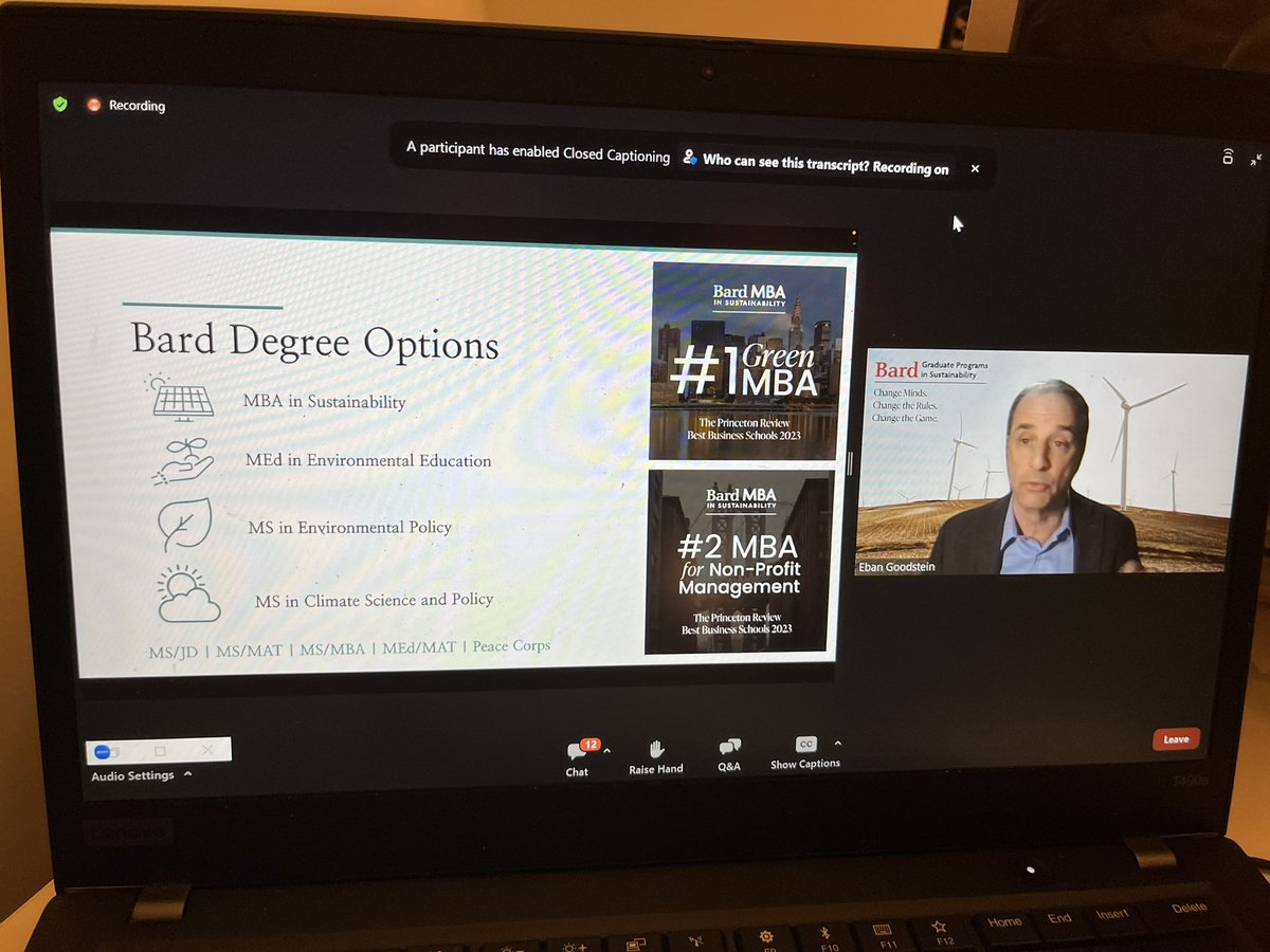 JRoushEcon's tweet photo. Enjoyed learning about jobs in sustainability from @EbanGoodstein tonight. I’m taking over chair of our Economics, Sustainability, and Society program at @XavierU this fall. Tooling up to advise. Anyone have a cross-disc environmental econ degree like ours? @XavierEconomics https://t.co/Ygv7ekanVN