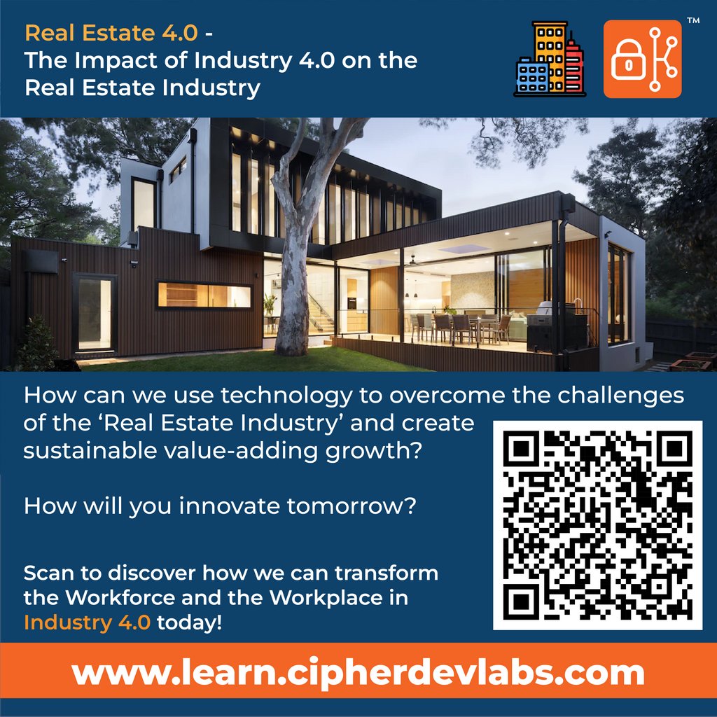 CipherdevL's tweet photo. How can we use technology to overcome the challenges of the ‘Real Estate Industry’ and create sustainable value-adding growth?
#realestate #housing #blockchain #ai #bigdata #rpa #virtualreality #vr #augmentedreality #ar #digitaltransformation #proptech #industry4 #cipherdevlabs https://t.co/jHtxrlirb2