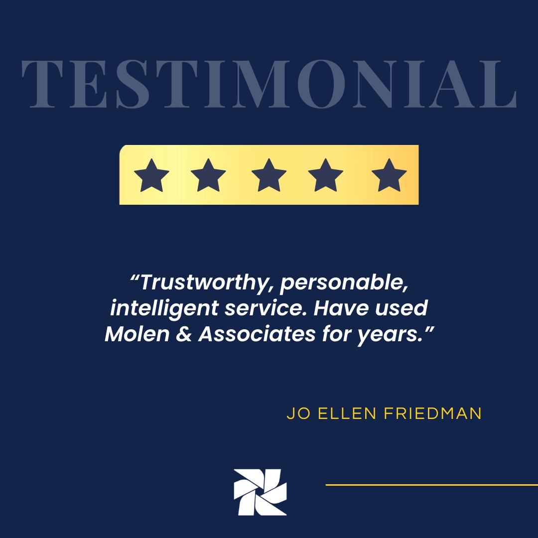 Check what Jo Ellen Friedman says about us. 

Don’t miss the chance. Call us to schedule an appointment today. Get your accounting and taxes on track by the end of the year.

#molentaxservices #taxanalyst #smallbusinesstax