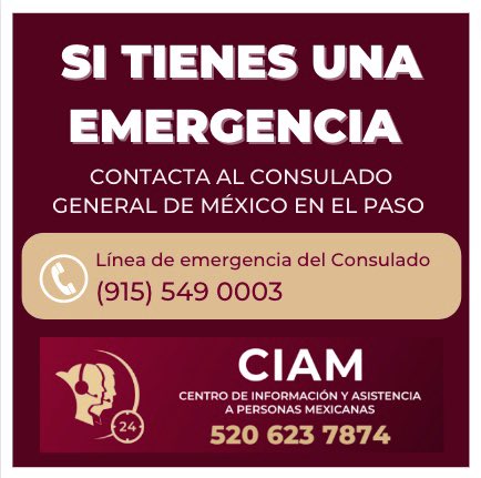 Consulado General de México en El Paso on Twitter: "⚠️IMPORTANTE⚠️