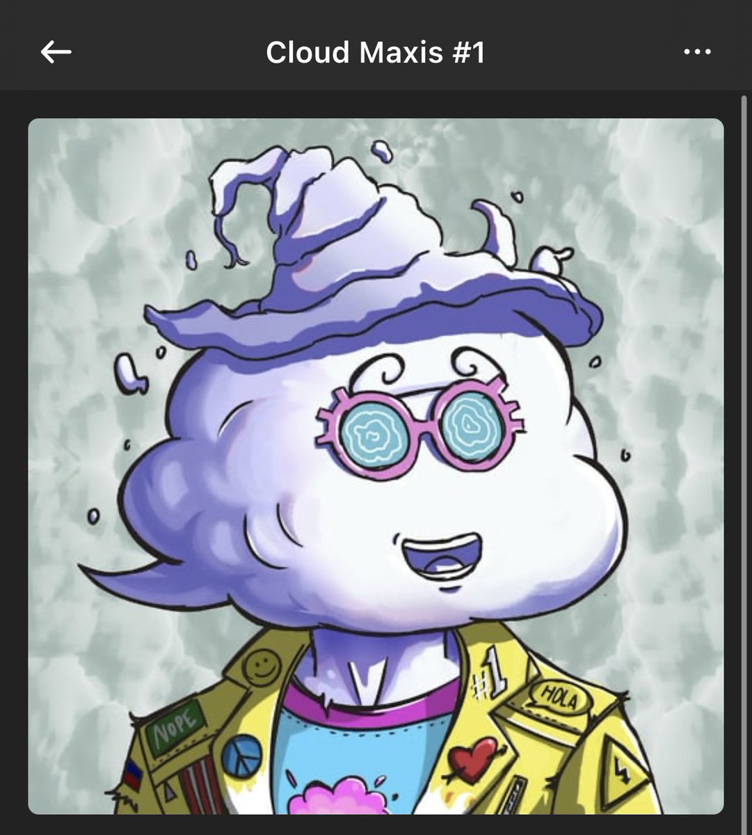 <a href="/cloudmaxisnft/">Cloud Maxis 🌦</a> @Cloudzcoin 
OMG🤯, this is serious?  I bought #1😳🥰