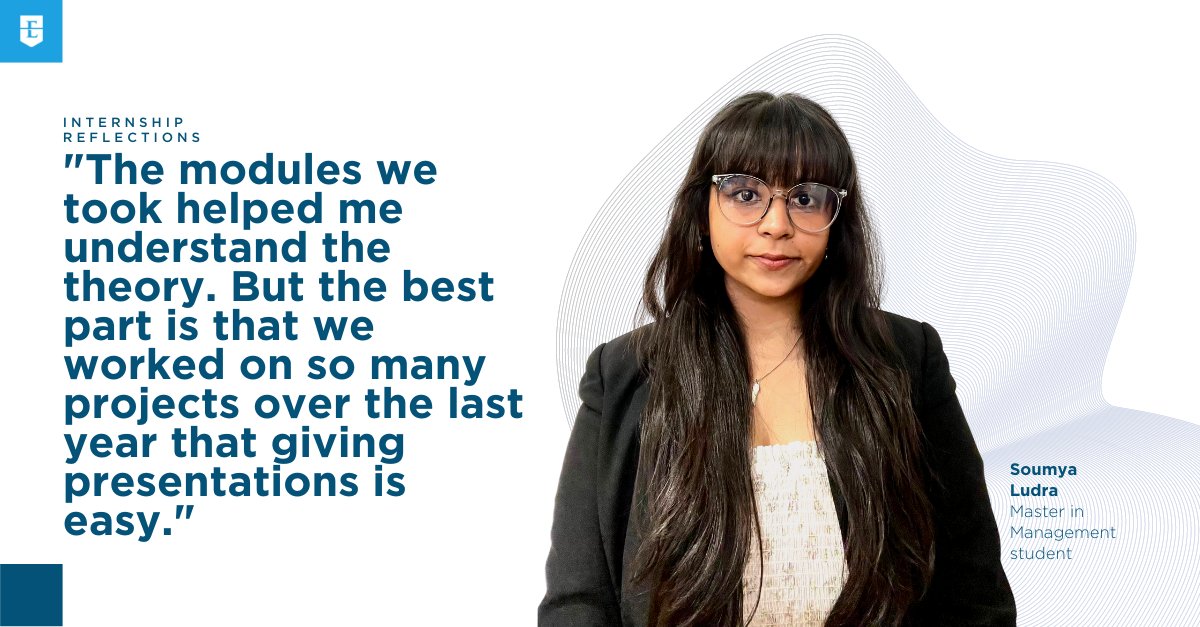 ESSEC_AP's tweet photo. #ESSECMasters | Initially, ESSEC Master in Management (#MIM) student Soumya Ludra thought that no companies would take a chance on her because of her lack of work experience. Read on to find out how Souyma secured her #internship through ESSEC: https://t.co/0xvcHcqoC3 https://t.co/o0yIXpEEJn