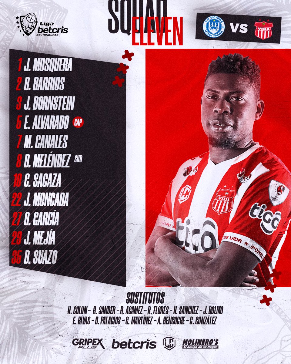 cdsvidaoficial's tweet photo. 🔥⚔️ ¡NUESTRO SQUAD PARA EL CLÁSICO!🦸
🔜 #VICTORIAVIDA
.
#CDVIDA #Cocoteros #LaCeiba #PoneleVida #EsaVidaJuegaPaps #OnceInicia #ClasicoCeibeño https://t.co/iFskh2TrpP