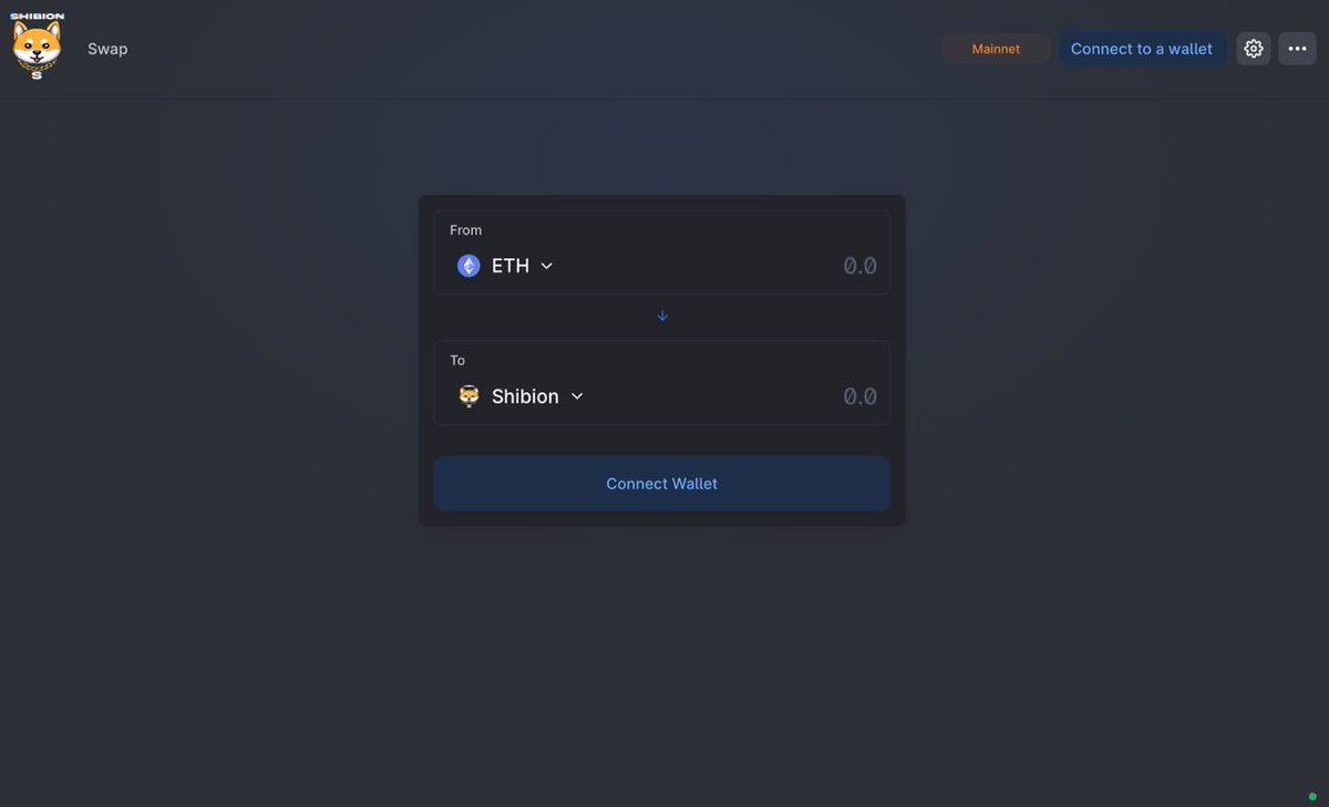 We are proud to announce that the Swap is now live on Ethereum! 

swap.shibion.com/#/

#shibion #shibarium $shiba $shib #shib #shibarium
