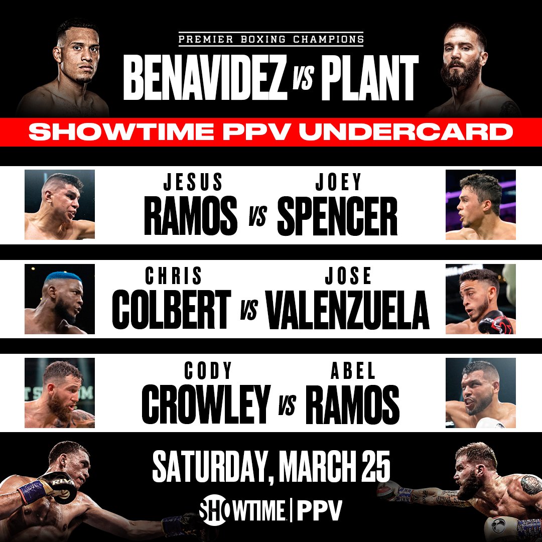 Premier Boxing Champions on Twitter "🚨 JUST ANNOUNCED 🚨 The BenavidezPlant PPV undercard