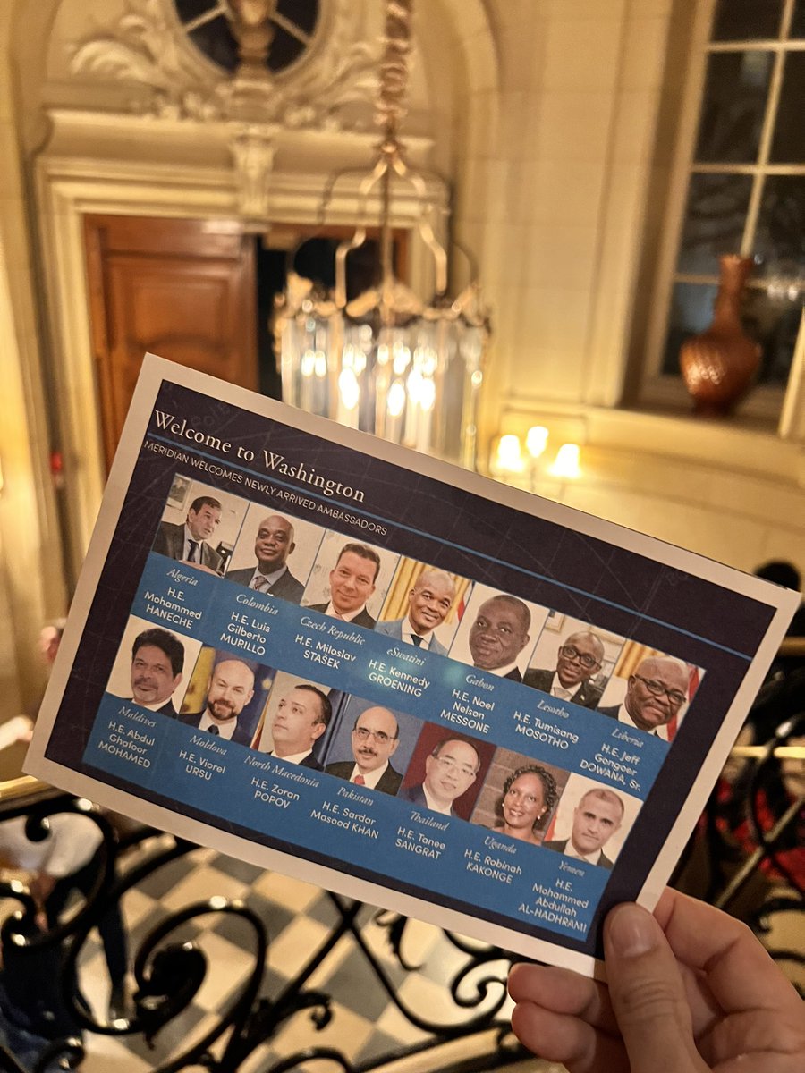 Today I went to a reception for ambassadors who’ve just arrived to DC. 

Out of the 14, only 1 was a woman. 

We need more women ambassadors.