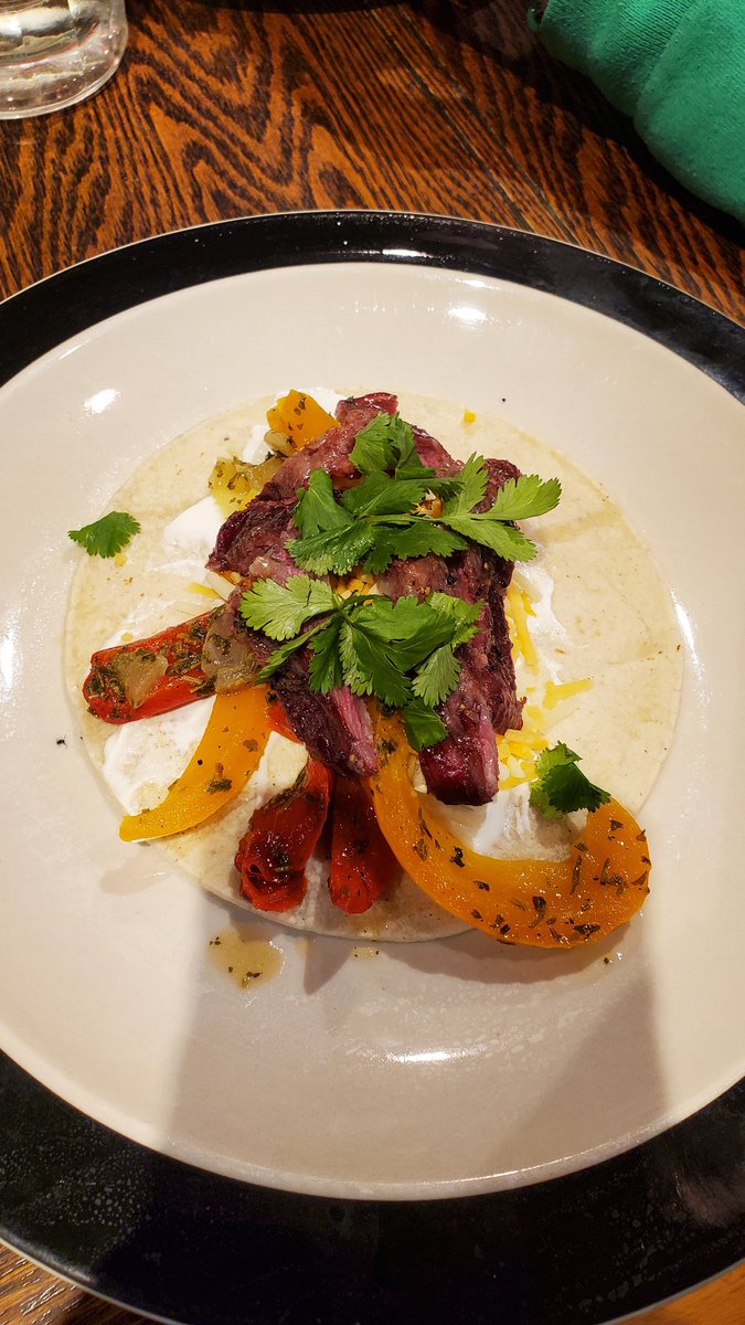 kruser02's tweet image. Just another Wednesday night meal...smoked skirt fajitas = happy tummies and clean plates all around