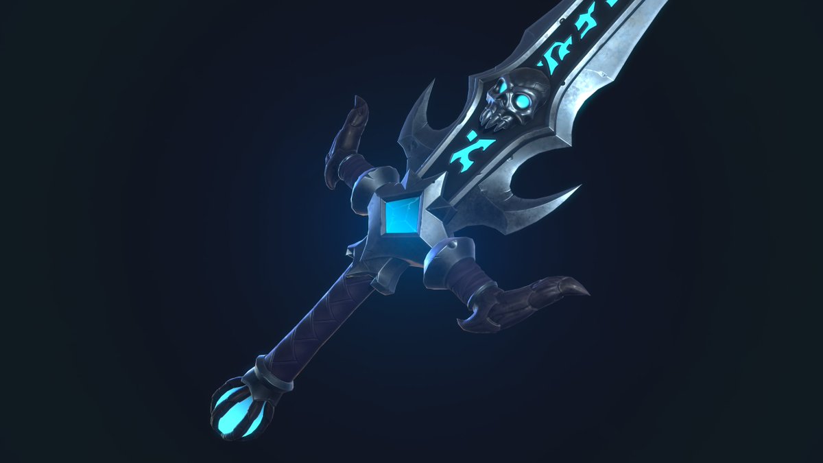 Been working on this slowly for the past 2 weeks. I forgot how much fun working on stylized weapons is.

#ROBLOX #RobloxDev #Stylized #gameart #Substance3DPainter #zbrush