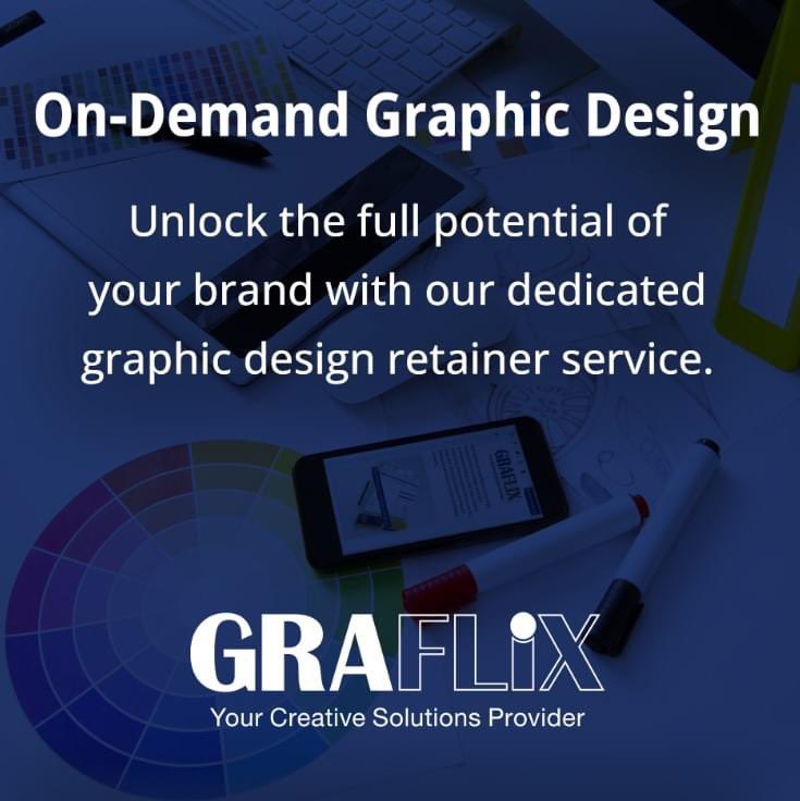 Looking for top-notch graphic design services to elevate your brand's visual presence? Look no further! graflix.com/on-demand-grap…

#GraphicDesign #VisualIdentity #BrandDesign #DesignServices #CreativeSolutions #DesignExperts #MarketingDesign #BrandPresence #Graflix