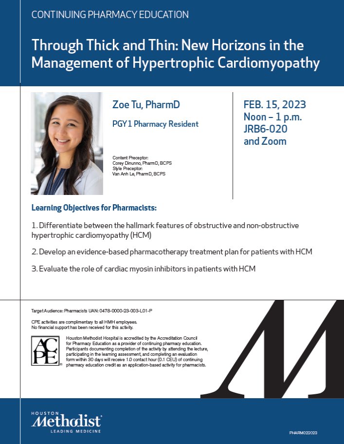 CE presentation ☑️ and one step closer to completing PGY1! Ask me about mavacamten 🤓