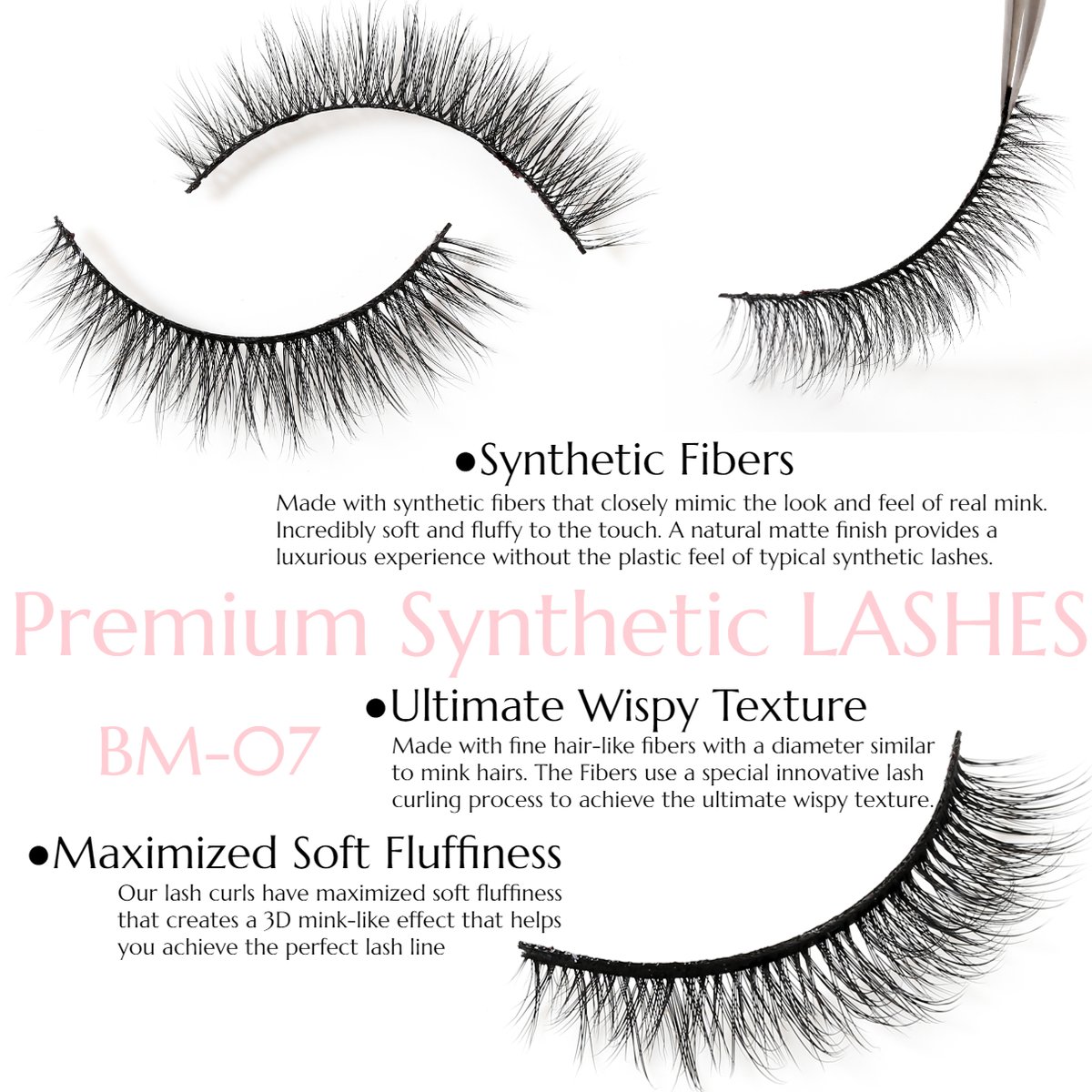 Premium Synthetic - BM07
●Made with fine hair-like fibers with a diameter similar to mink hairs. The Fibers use a special innovative lash curling process to achieve the ultimate wispy texture.
#lash #lashes #lashextensions #eyelashes #beauty #lashartist #eyelashextensions