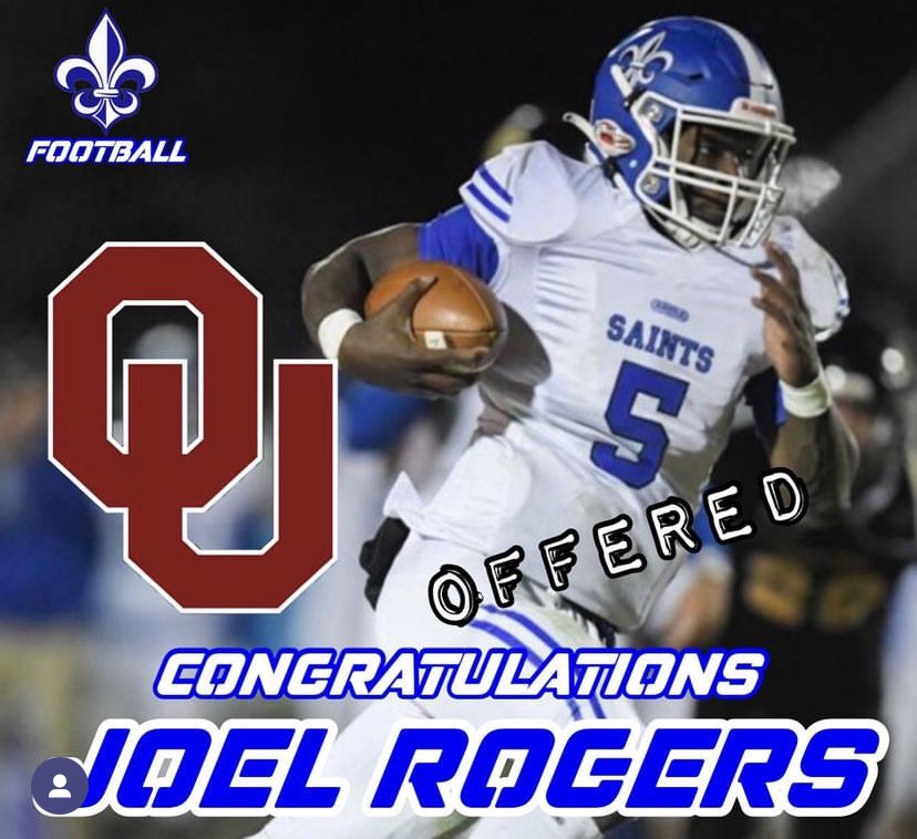 JoelPRogers5's tweet photo. I am extremely blessed to receive and offer from the University of Oklahoma!! @CoachVenables @JayValai @coach_bhall https://t.co/WivoAUFQnT
