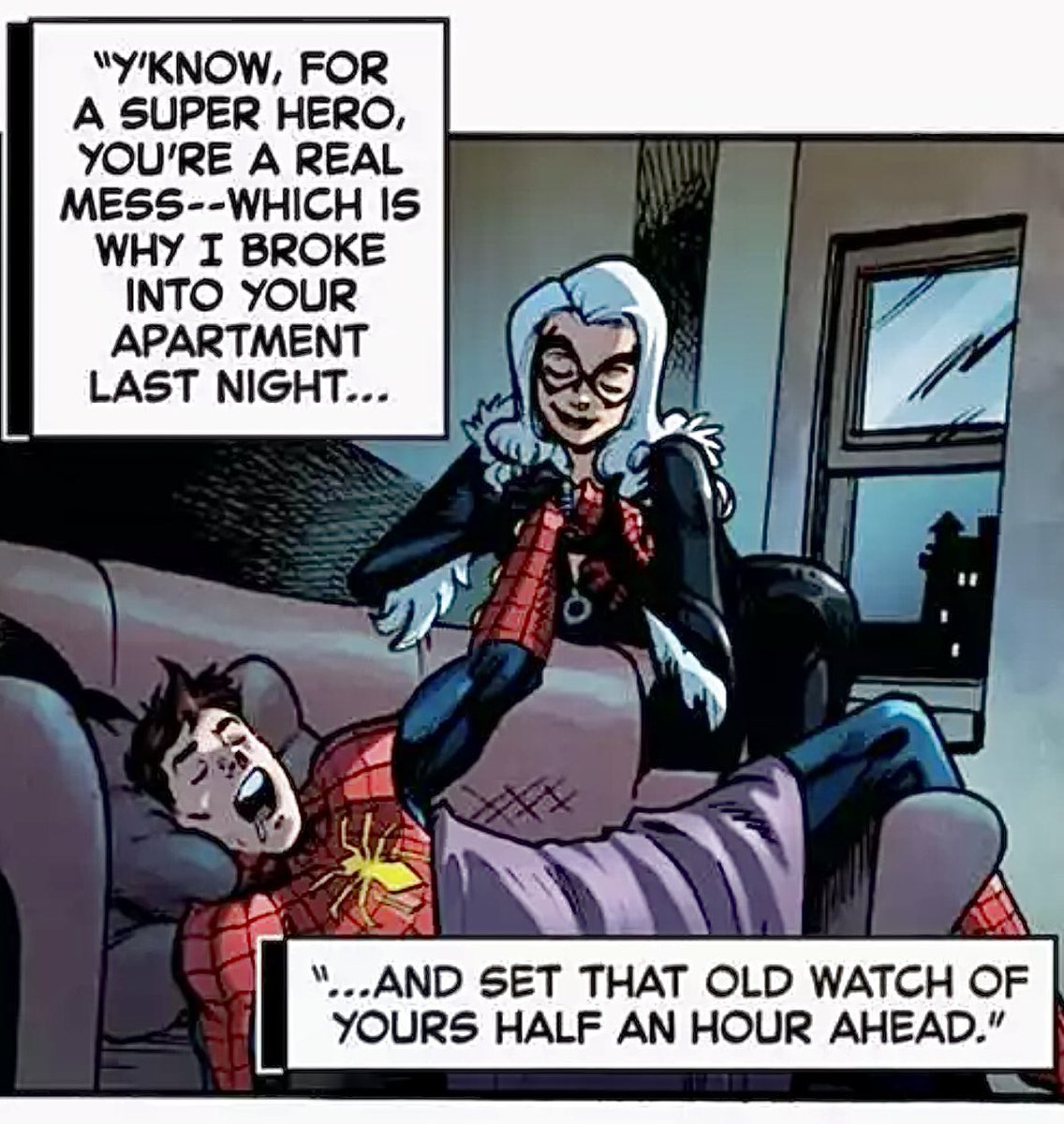 peterfelweek's tweet photo. Peterfel date night in Spider-Verse Unlimited Infinity Comic #37! ๐ https://t.co/IiFvCKKbVt