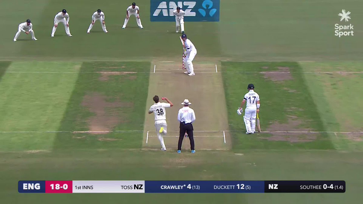 Spark Sport on Twitter "Southee strikes early 🔥 Crawley out for 4 🏏