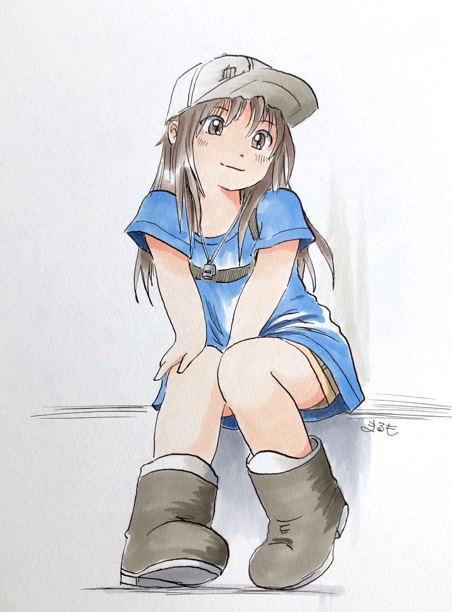 血小板(はたらく細胞) 「血小板ちゃんがトレンドに上がってるけど何故かな?Σ(・ω・ノ)ノ! 」|まるも☆『きゃぴ』Kindle版発売中！のイラスト