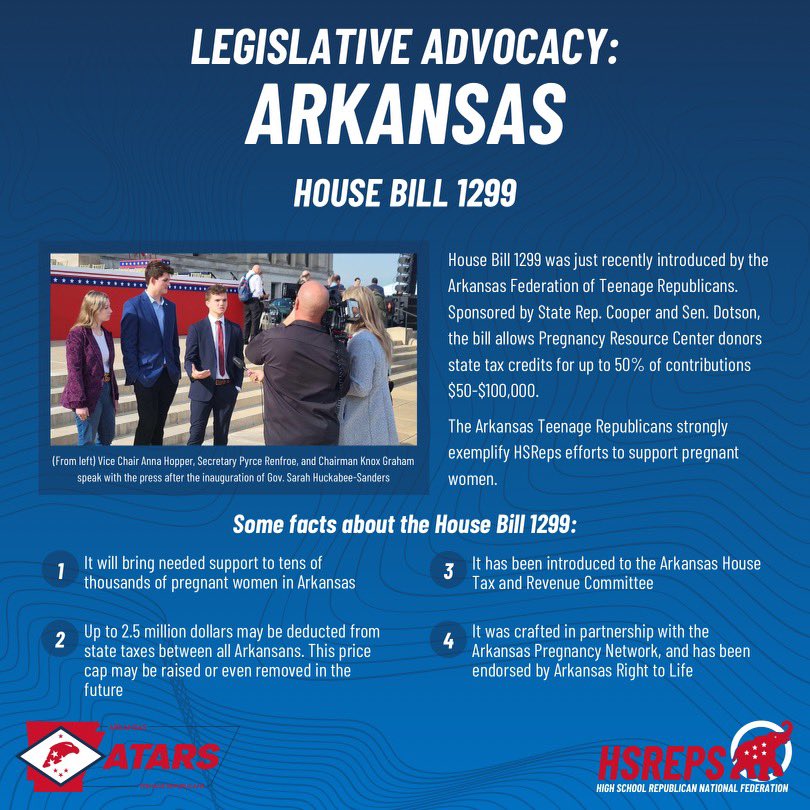 We have been hard at work fighting to keep our state as the #1 Pro Life State in America. We look forward to continuing to work with like minded organizations across our state to save lives by funding our vital Pregnancy Resource Centers! #atars #arleg #arpx #prolife #leadright