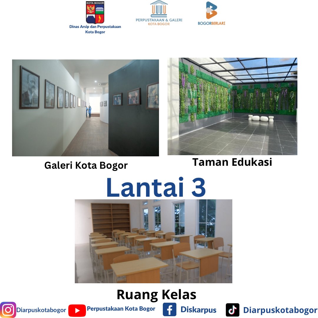 diskarpus's tweet image. Fasilitas yang ada di Perpustakaan &amp;amp; Galeri Kota Bogor 😍😍 siapa yang udah pernah kesini ? 
#YukKePerpus
#UntukSemua
#PerpustakaanKotaBogor