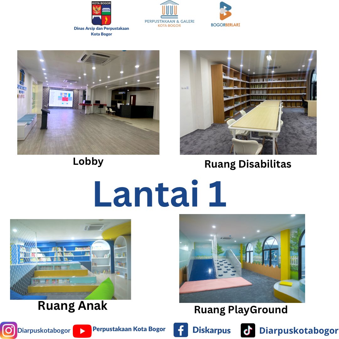 diskarpus's tweet image. Fasilitas yang ada di Perpustakaan &amp;amp; Galeri Kota Bogor 😍😍 siapa yang udah pernah kesini ? 
#YukKePerpus
#UntukSemua
#PerpustakaanKotaBogor