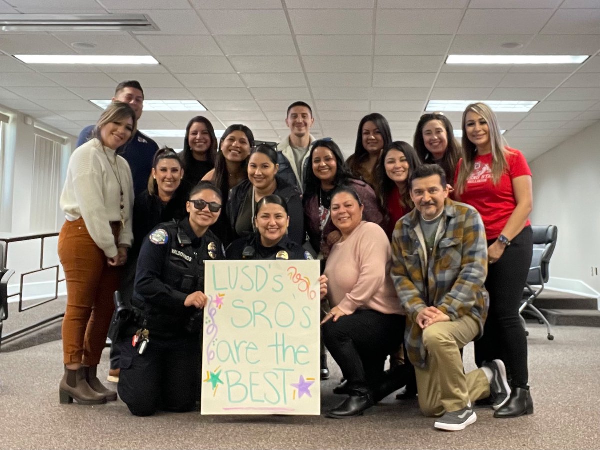 AltEd_Counselor's tweet photo. We love ❤️ and appreciate our SROs! 
Thank you for all you do day in and day out! #SRONave #SROValdovinos #LindsayPride 🍊 https://t.co/swbDtMFDXy