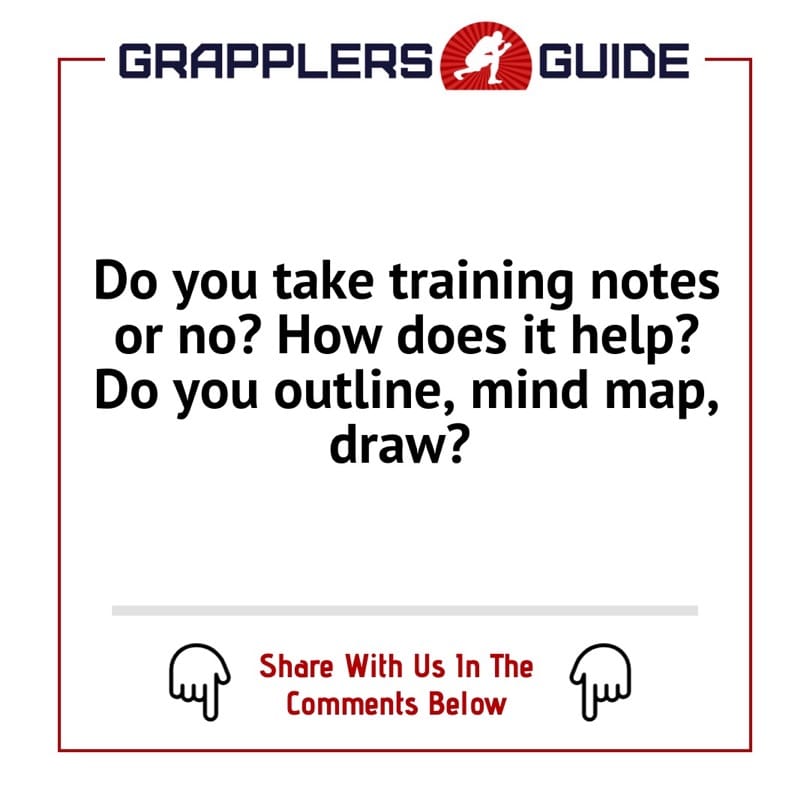 Do you take training notes or no? How does it help? Do you outline, mind map, draw?

#jiujitsutechnique #grapplingconcepts #jiujitsuvideos #bjjvideos #onlinegrappling #bjjonline #learnbjj #brasilianjiujitsu #bjj #grapplingtechniques #jiujitsuinminutes #bjjlife