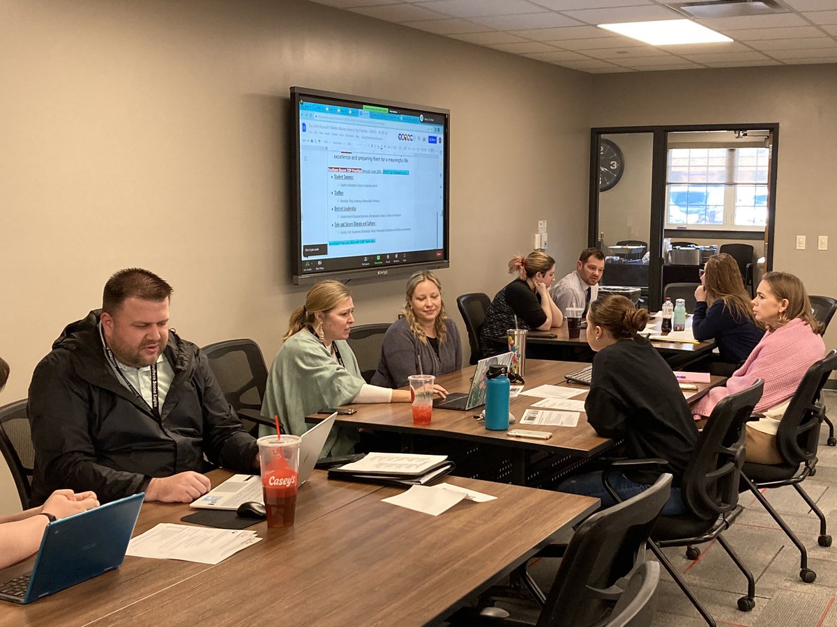 KDFIREDUP's tweet photo. Southern Boone rockin night three of CSIP work tonight. Powerful conversations about the district’s future supported by work on SMART goals and action steps. I really appreciated the merch / swag! Students have been outstanding. #blessed #CSIP #MSIP6 @SoBoCoSchools @MASALeaders https://t.co/1PQNqNJddu