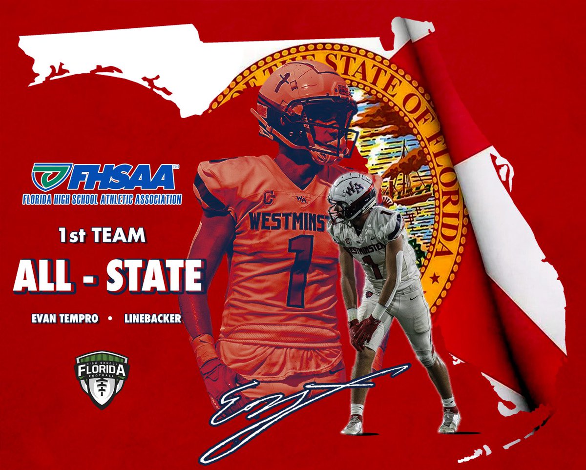 Congratulations Junior LB Evan Tempro @TemproEvan on being named to the 2022 @FlaHSFootball All-State 1st Team‼️ #flhsfb @FACACoach @FHS7v7A @FHS7v7ACollLink @FDPlayBook @scorestream @HSFBamerica @DanLaForestFB @FHSAA
