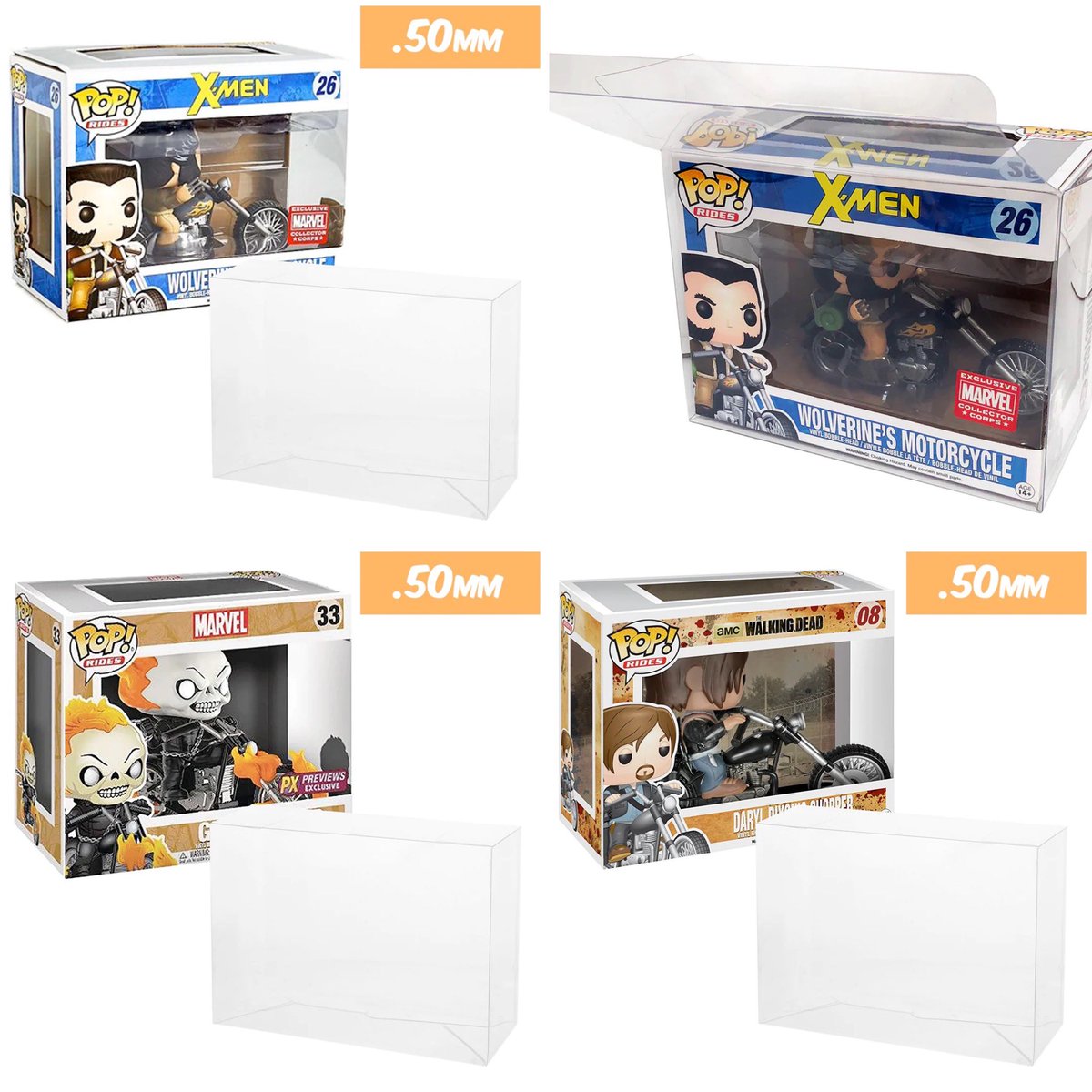 DisplayGeek's tweet photo. Motorcycle Protectors Back in Stock.
(Does not fit Black Light Ghost Rider)
https://t.co/9IdkrdNnqO
#funko #funkopopnews #popvinyl #funkopop #funkopops #funkofamily #funkocollecter #funkocollection #displaygeek #popprotector #popprotectors #funkodisplay #funkopopdisplay https://t.co/FpJVGLhlzb