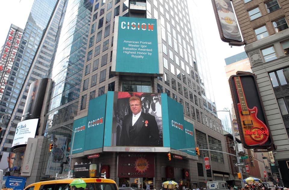 IgorBabailov's tweet image. Happy festival day to fellow recipients of the historic Order of St. Anne (est.1735)! 
It was an #honor and #privilege to have received this #dynastic order of #chivalry a few years ago in Malta, followed by this feature on the Billboard at #TimesSquare in New York City.

#artist