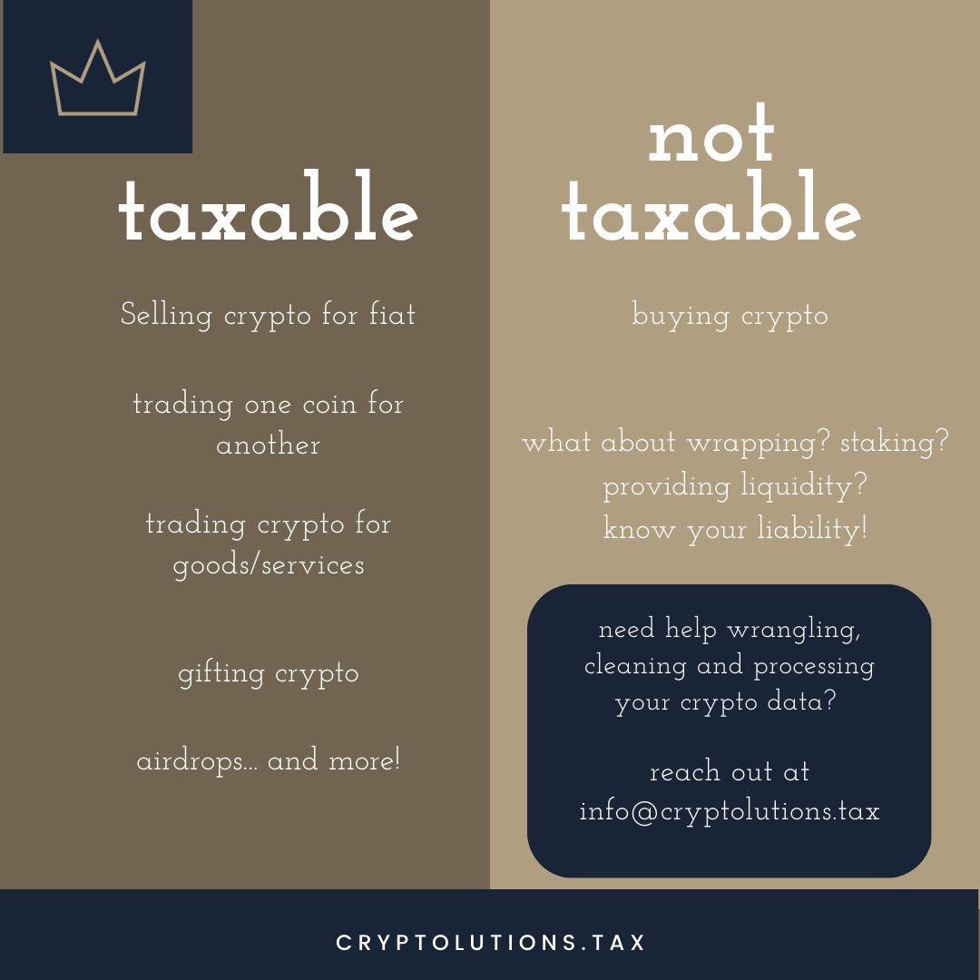 CryptolutionsTx's tweet image. Tax season in the US is in full swing, if you&apos;re unsure what to do with your data reach out for help!
#cryptotaxhelp #cryptotax #cryptolutions #cryptotaxes #crypto #cryptocurrency #investments #taxcompliance